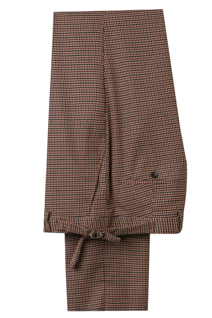 Unique Burgundy Notched-Lapel Fitted Wedding Suit for Men