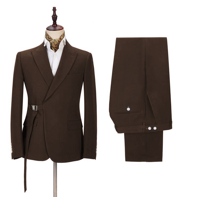 Popular Formal Business Peaked Lapel Prom Bespoke Man's Suit