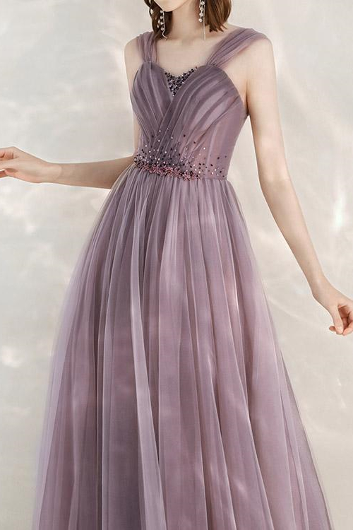 Elegant Infinity Tulle Off the Shoulder Sweetheart Long Formal Dress With Sequins