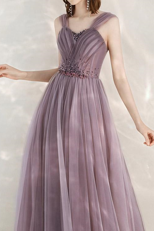 Elegant Infinity Tulle Off the Shoulder Sweetheart Long Formal Dress With Sequins