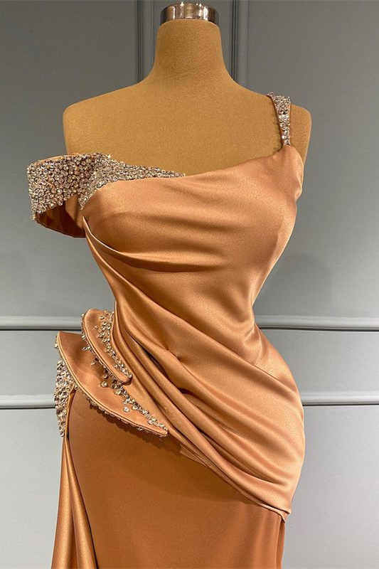 Long Off the Shoulder Mermaid Ruffles Formal Dress With Beading