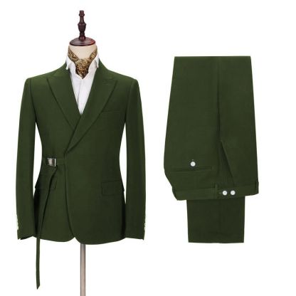 Classic New Arrival Peaked Lapel Custom Business Prom Suit for Guys