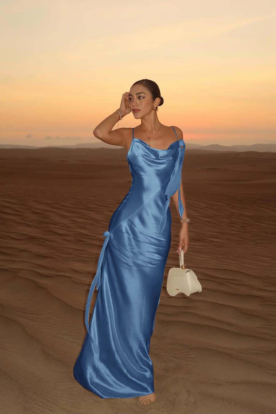 Spaghetti Strap Backless Sleeveless Long Mermaid Formal Dress With Pleated