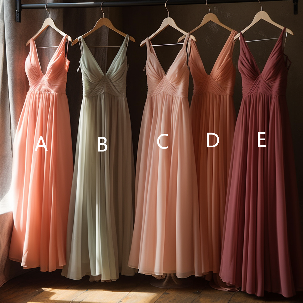 V-Neck Sleeveless Chiffon A-Line Prom Dress