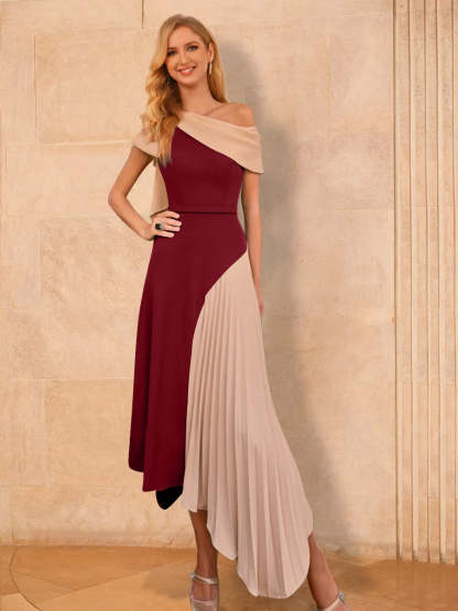 Asymmetrical A-Line Princess Mother of the Bride Dresses with Ruffles