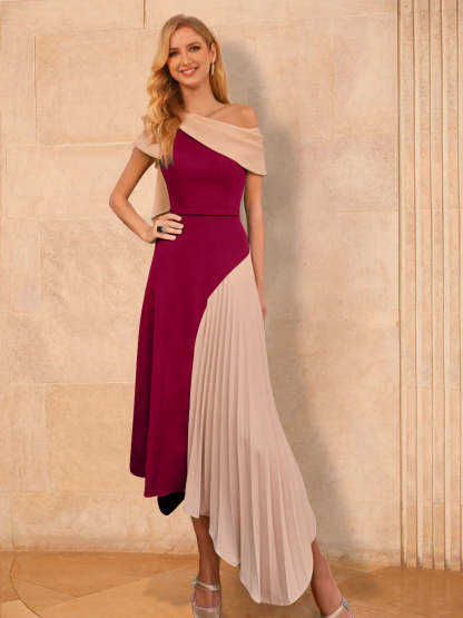 Asymmetrical A-Line Princess Mother of the Bride Dresses with Ruffles