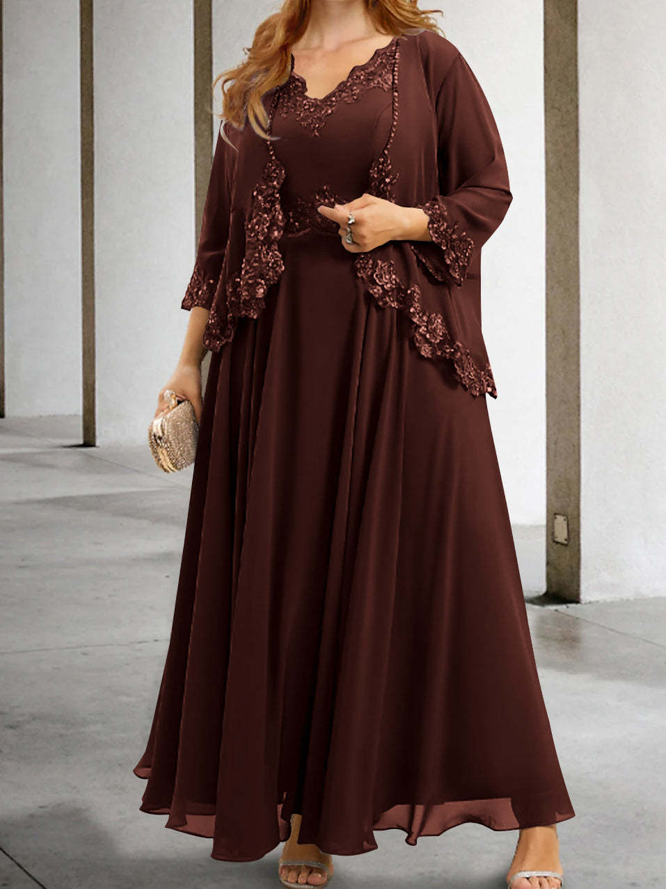 Elegant Mother of the Bride A-Line/Princess Dresses Featuring Applique & Sequins