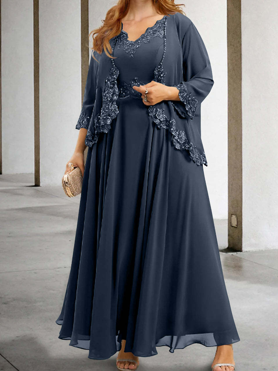 Elegant Mother of the Bride A-Line/Princess Dresses Featuring Applique & Sequins