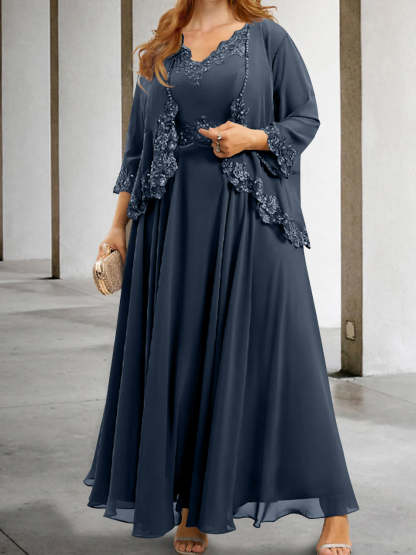 Elegant Mother of the Bride A-Line/Princess Dresses Featuring Applique & Sequins