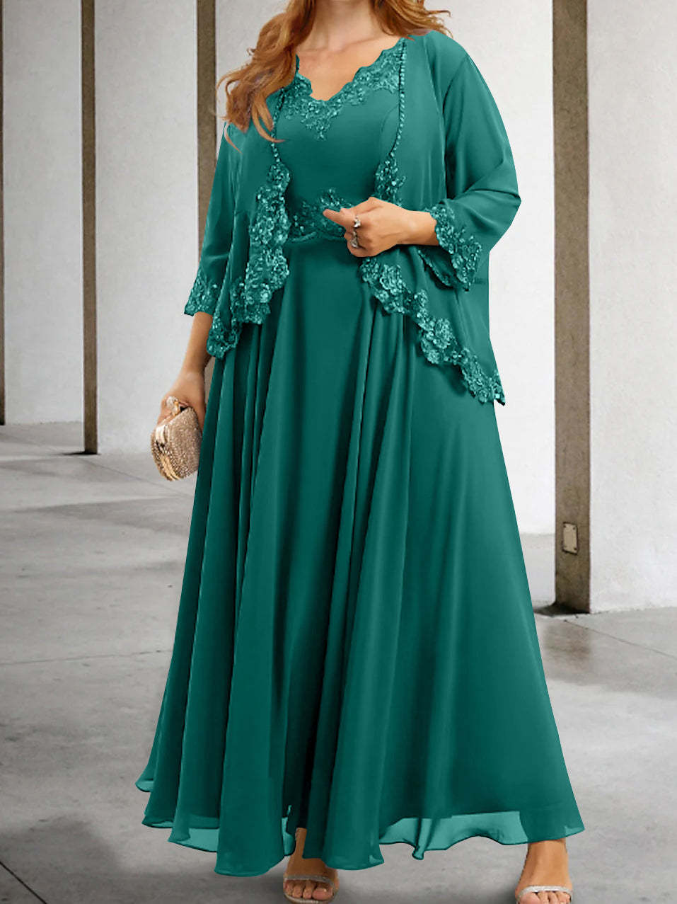 Elegant Mother of the Bride A-Line/Princess Dresses Featuring Applique & Sequins