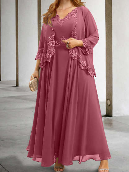 Elegant Mother of the Bride A-Line/Princess Dresses Featuring Applique & Sequins