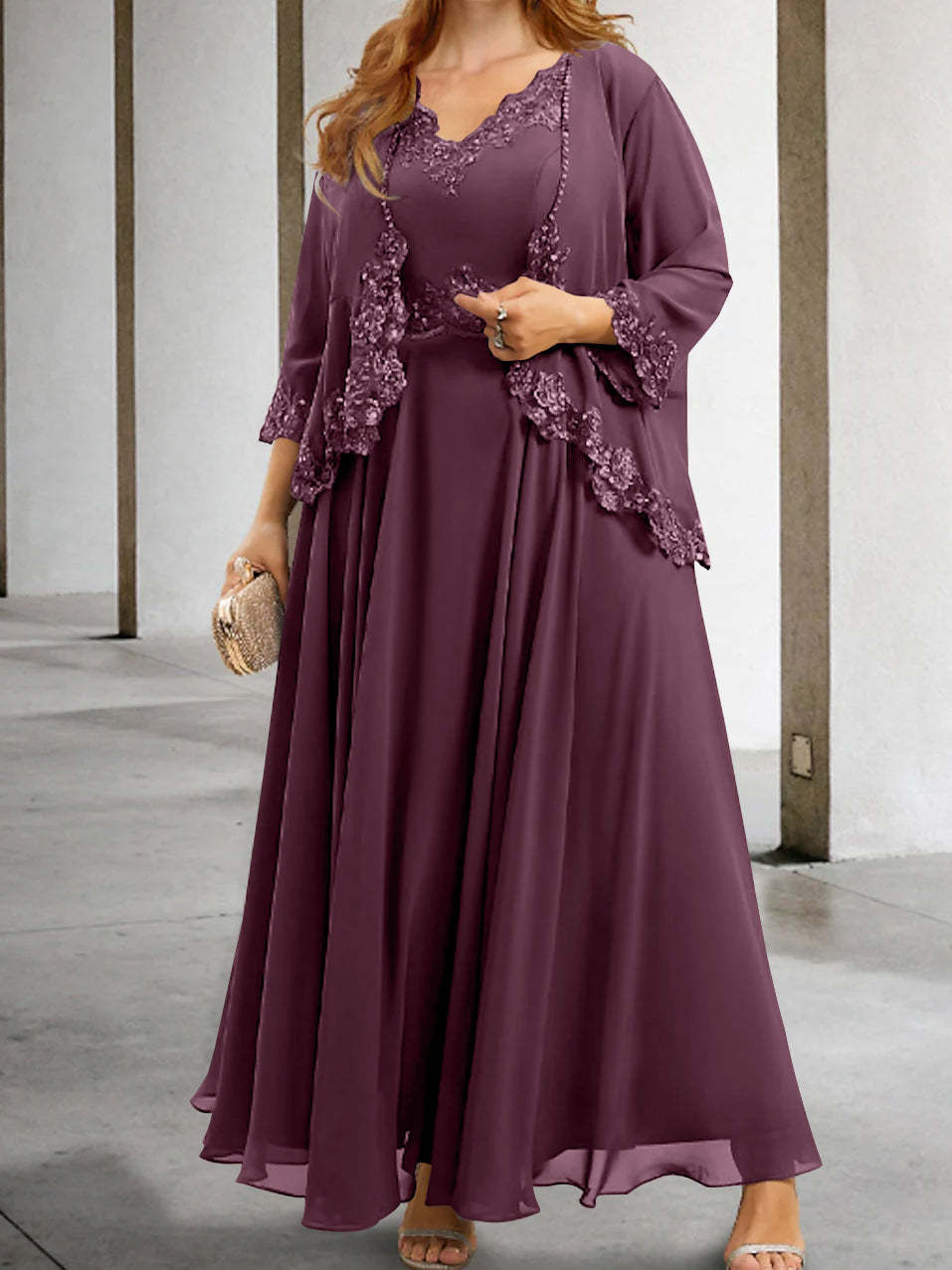 Elegant Mother of the Bride A-Line/Princess Dresses Featuring Applique & Sequins