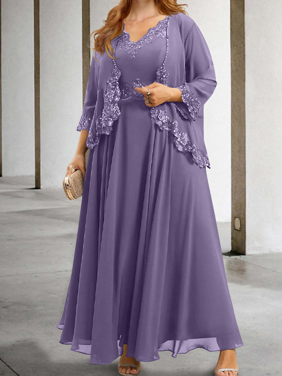 Elegant Mother of the Bride A-Line/Princess Dresses Featuring Applique & Sequins