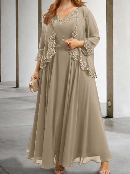 Elegant Mother of the Bride A-Line/Princess Dresses Featuring Applique & Sequins