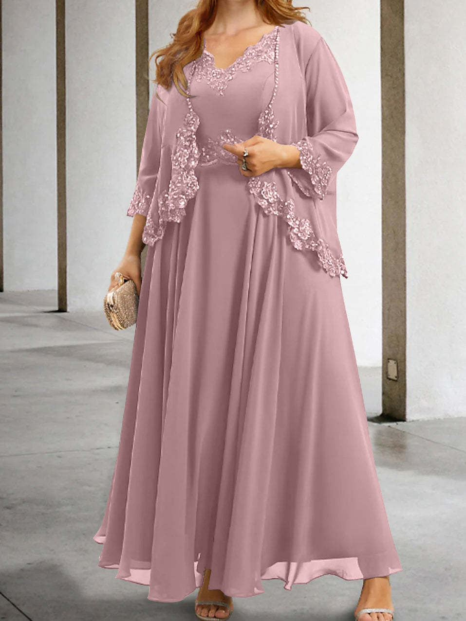 Elegant Mother of the Bride A-Line/Princess Dresses Featuring Applique & Sequins