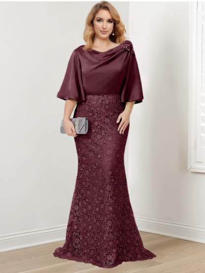 Elegant Mother of the Bride Trumpet/Mermaid Dresses Featuring Applique