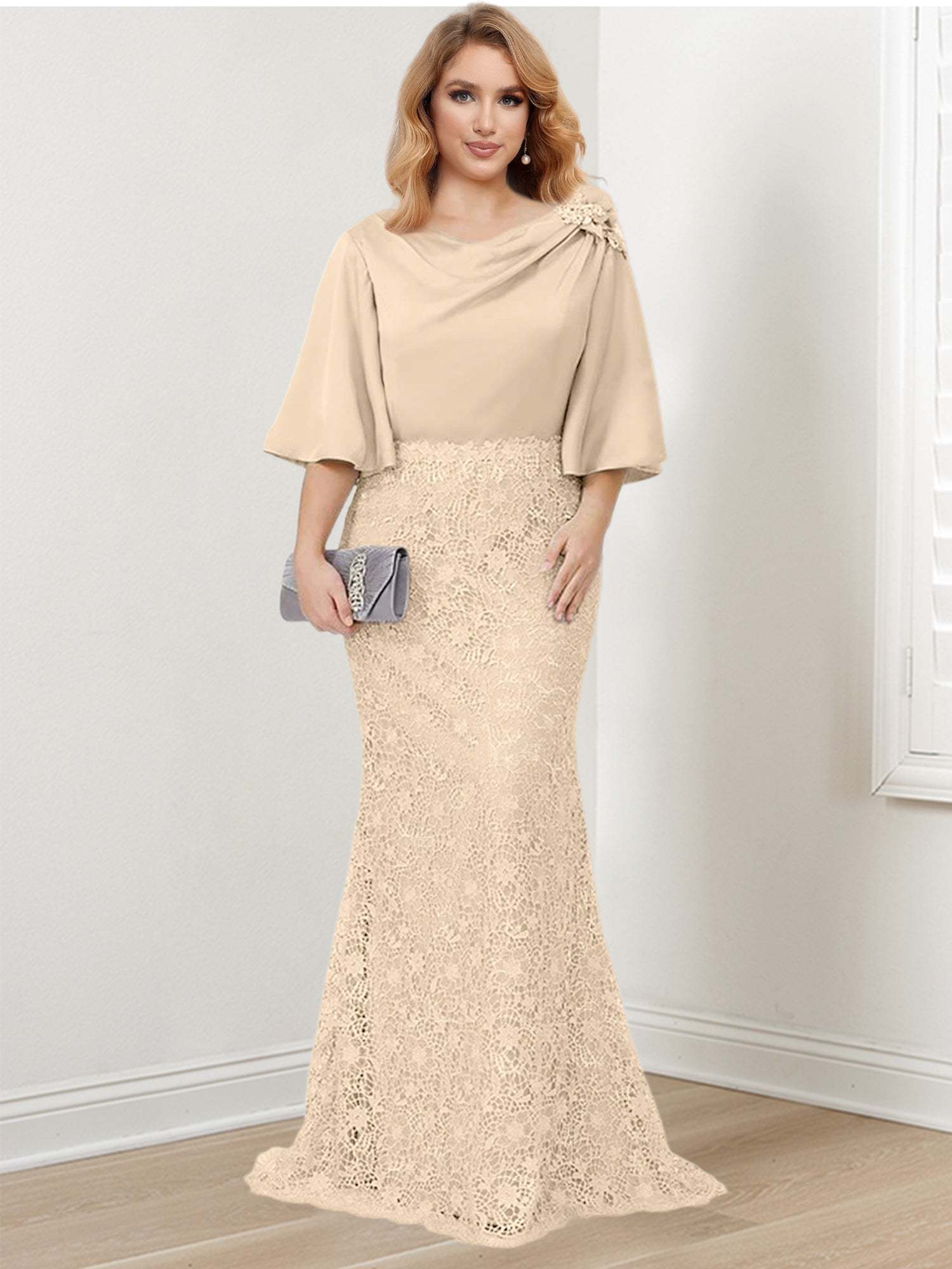 Elegant Mother of the Bride Trumpet/Mermaid Dresses Featuring Applique