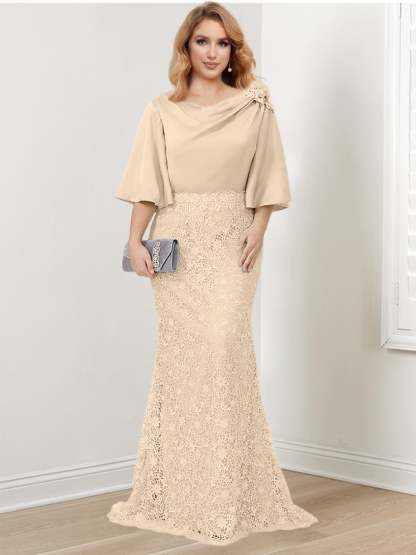 Elegant Mother of the Bride Trumpet/Mermaid Dresses Featuring Applique