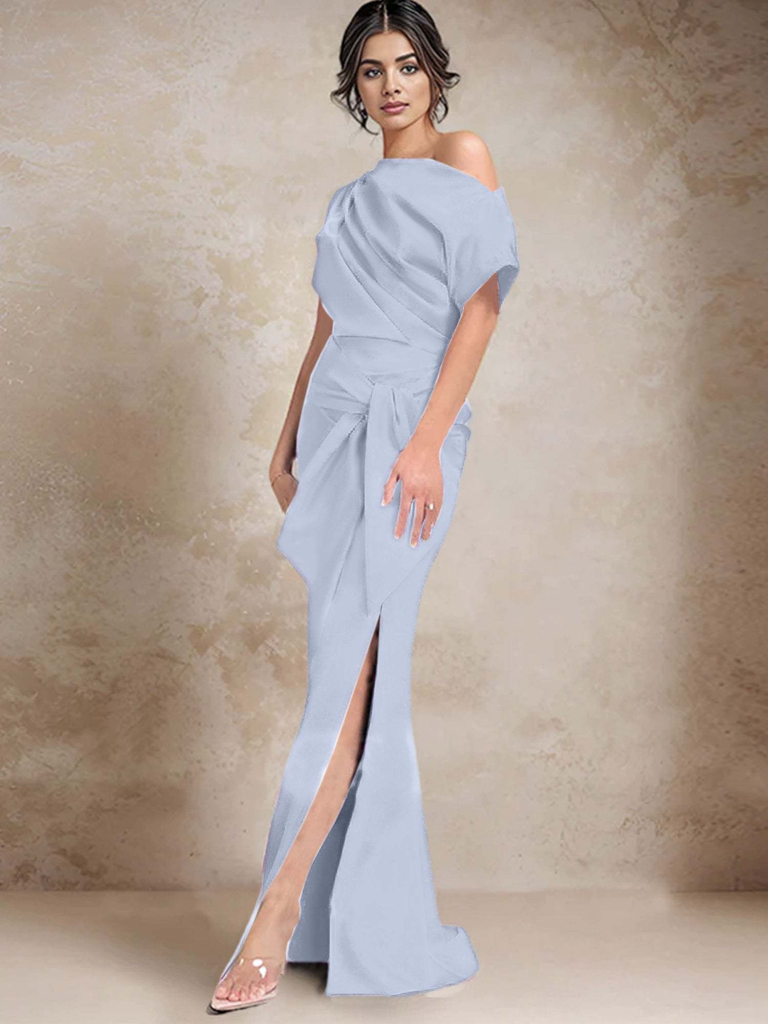 One-Shoulder Mermaid/Trumpet Mother of the Bride Dresses Featuring a Side Split