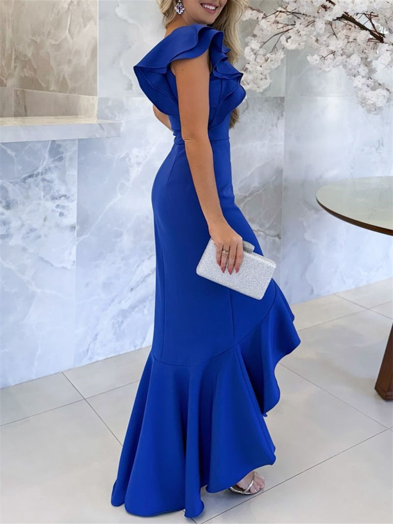 Asymmetrical One-Shoulder Mermaid/Trumpet Dress for the Mother of the Bride
