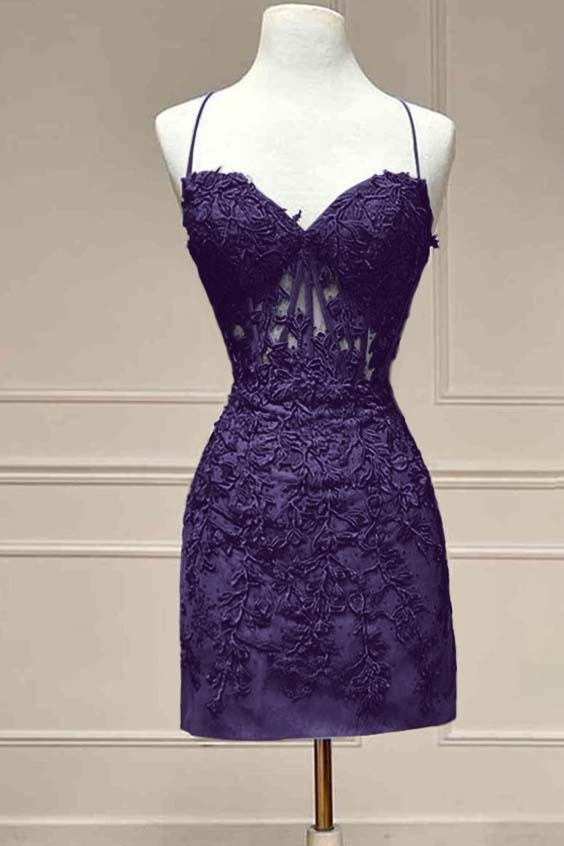 Chic Exquisite Sweetheart Embroidery Short Mini cocktail Dress