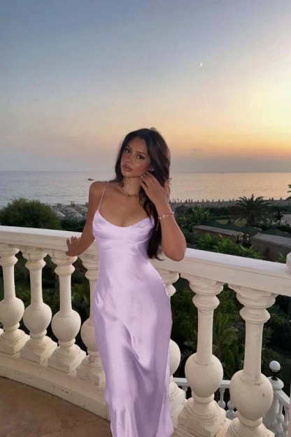 Spaghetti Strap Sleeveless Long Mermaid Formal Dress With Pleated