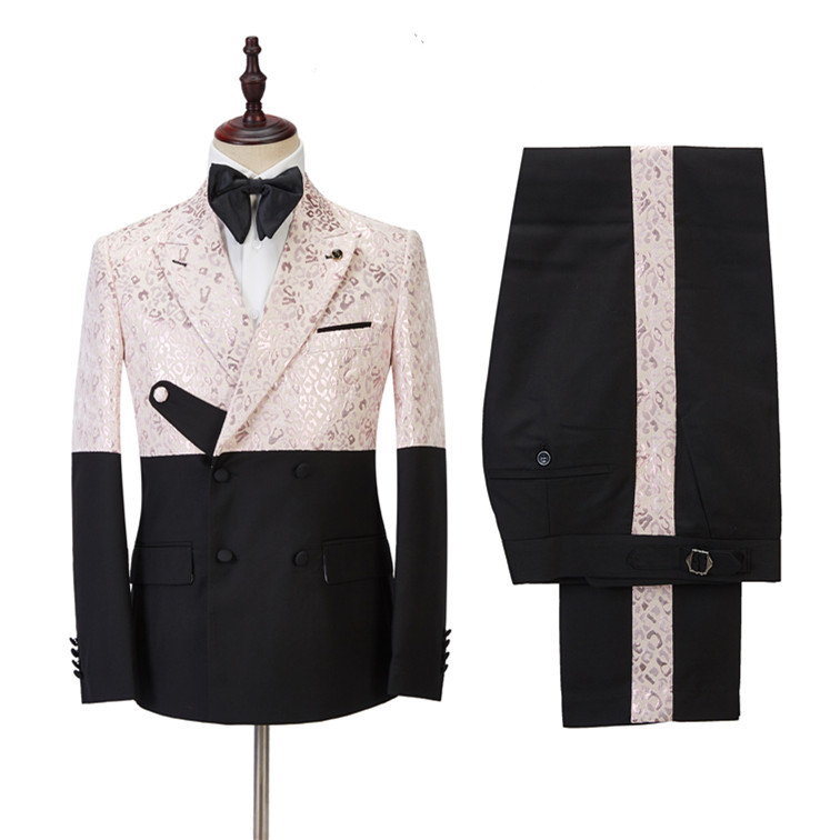 Newest Casual Peaked Lapel Party Bespoke Suit for Guys