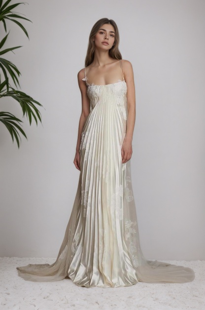 Stain Spaghetti Strap Sleeveless Long Formal Dress With Appliques
