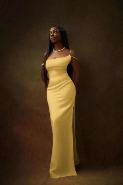 One Shoulder Sleeveless Split Long Formal Dress With Pleated Beading