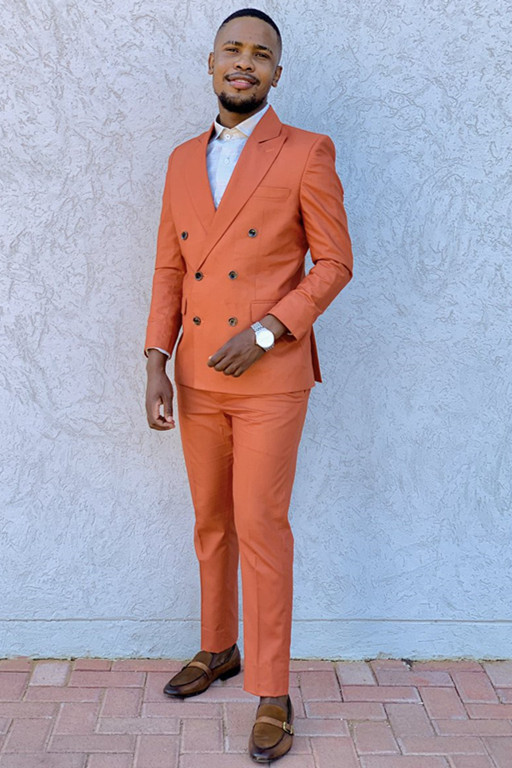 Popular Double-Breasted Business Prom Suits for Man