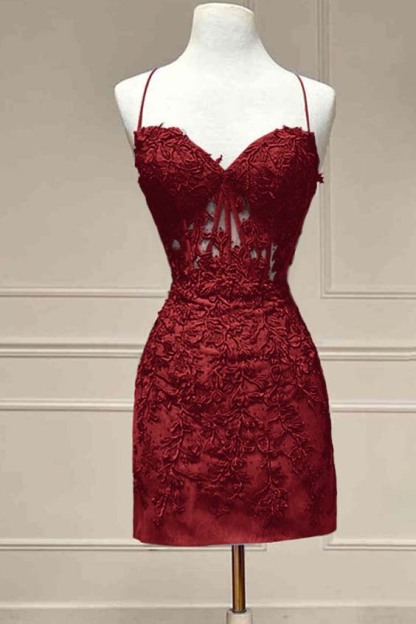 Chic Exquisite Sweetheart Embroidery Short Mini cocktail Dress