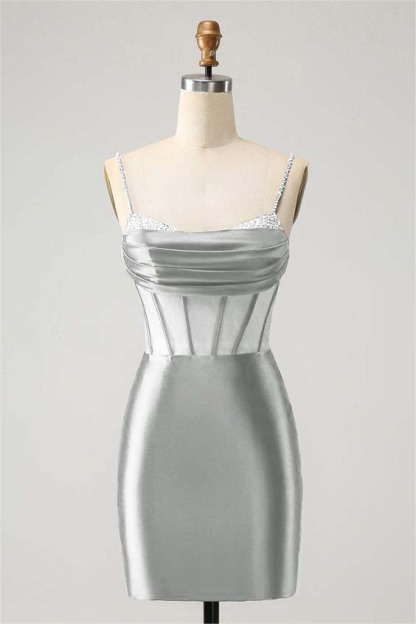 Royal Blue Slim Fit Dazzling Exquisite Short Mini cocktail Dress