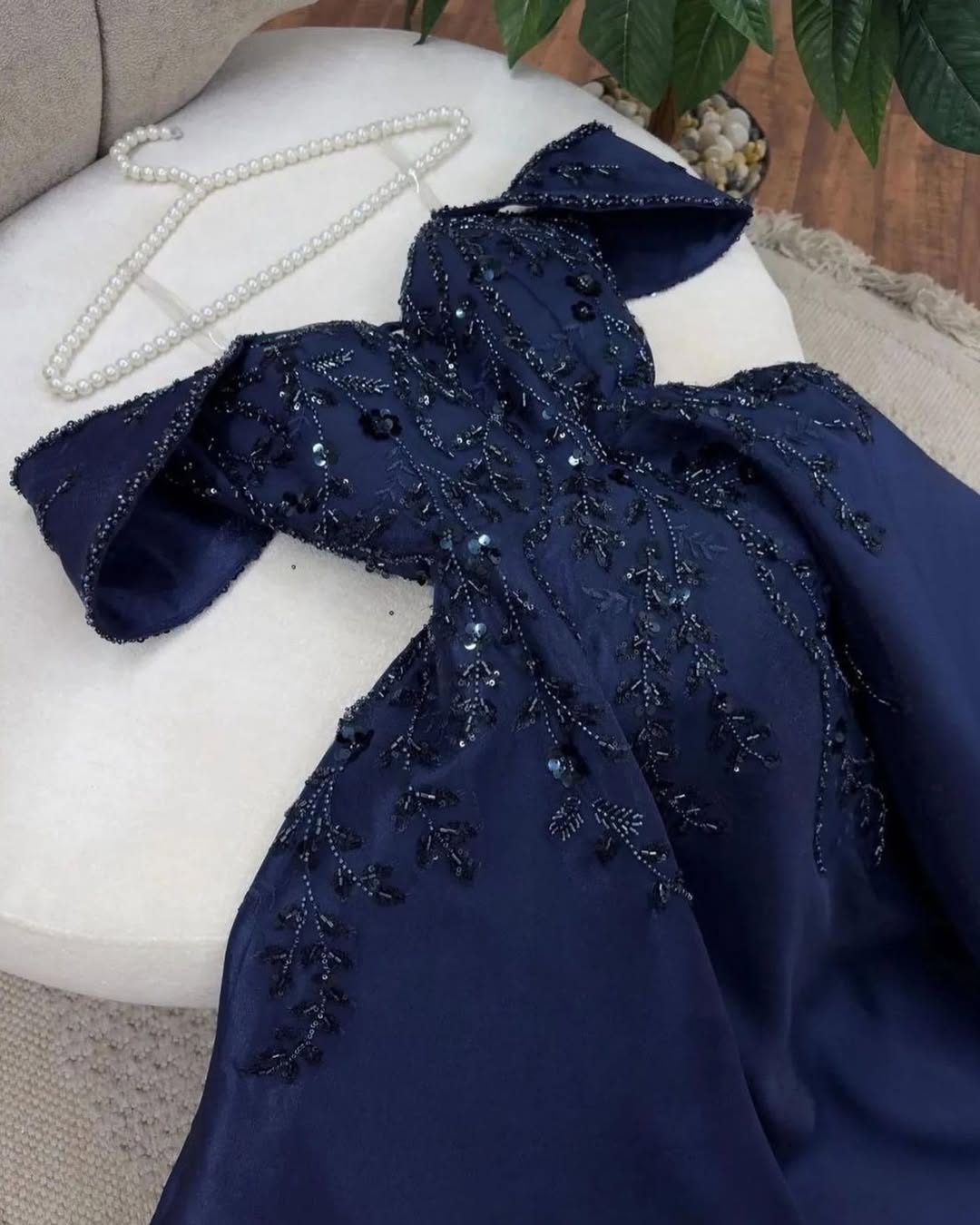 Elegant Off-The-Shoulder Sequins Evening Dress