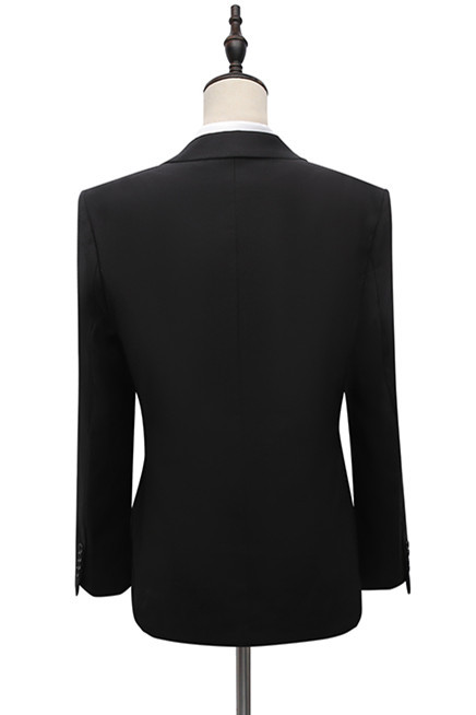 Modern Fashion Black Adjustable Buckle Best Fit Cyrus with Peaked Lapel