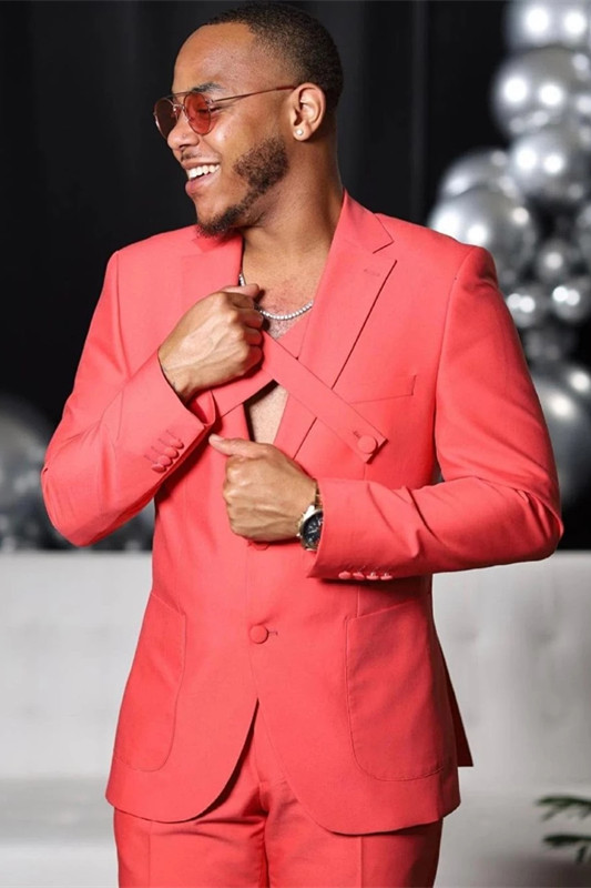 Classic Bespoke Notched Lapel Groom and Groomsmen Suits