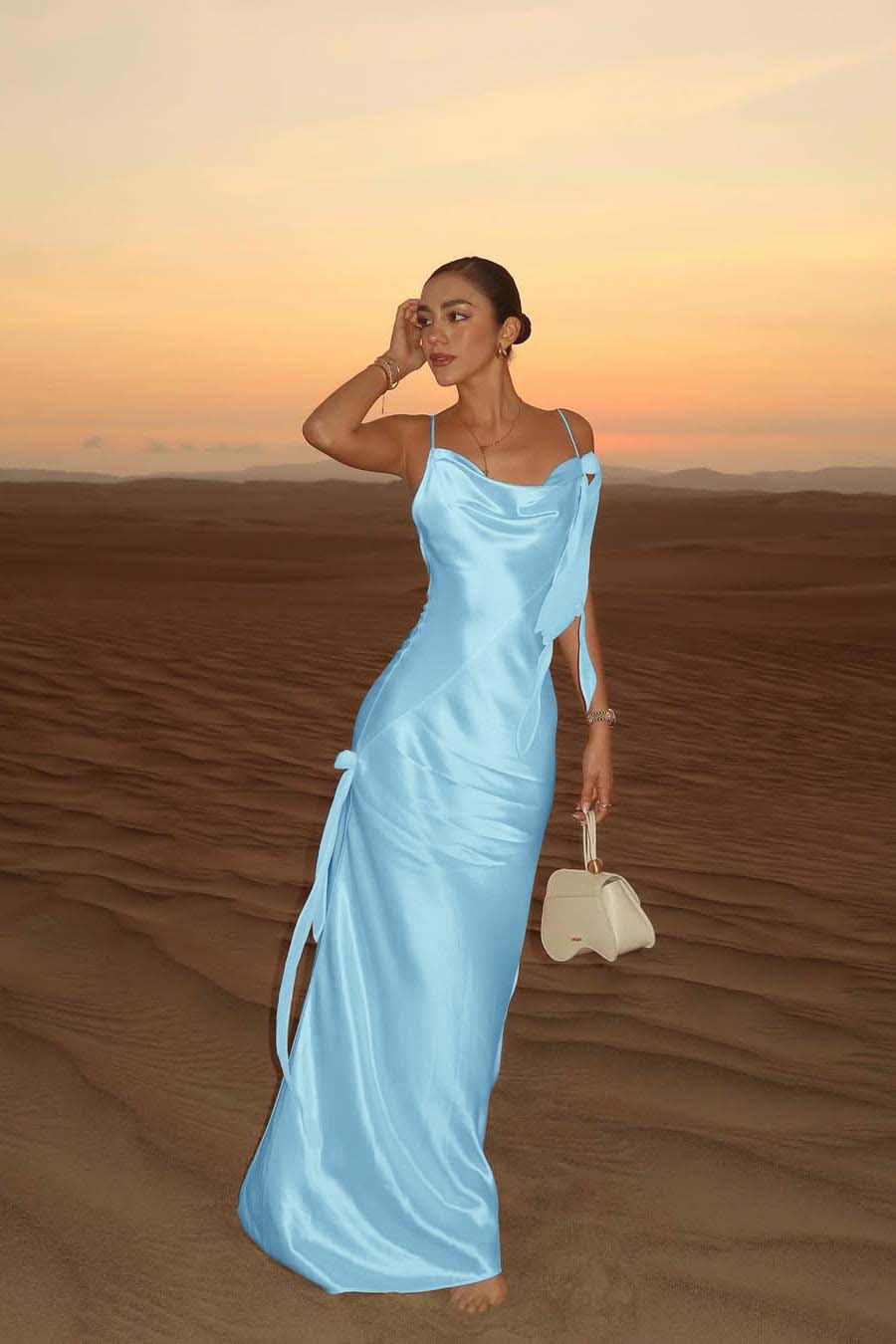 Spaghetti Strap Backless Sleeveless Long Mermaid Formal Dress With Pleated