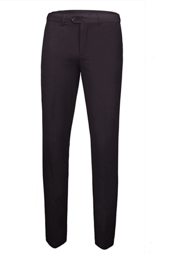 Gentle Best-Fitted Three-Piece Black Peaked Lapel Men's Suits for Wedding