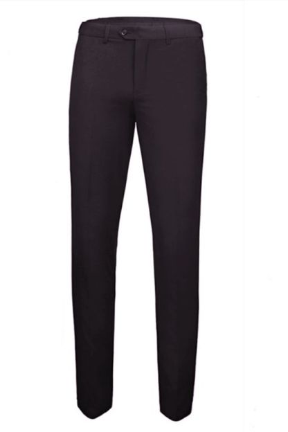 Gentle Best-Fitted Three-Piece Black Peaked Lapel Men's Suits for Wedding
