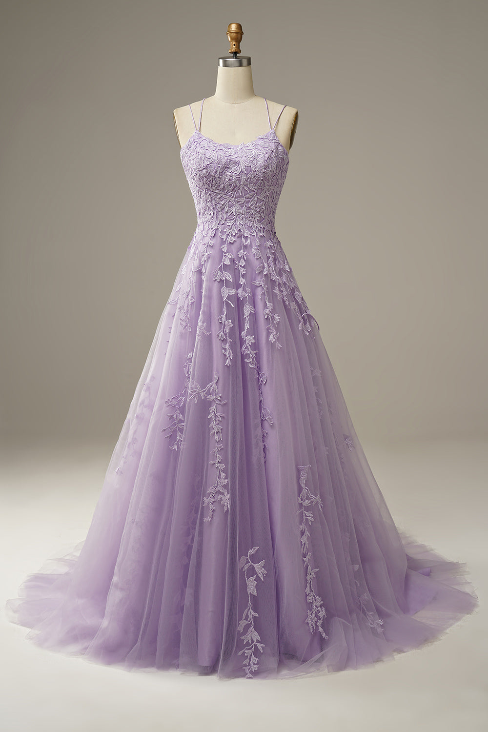Yellow Princess Prom Dress with Spaghetti Straps