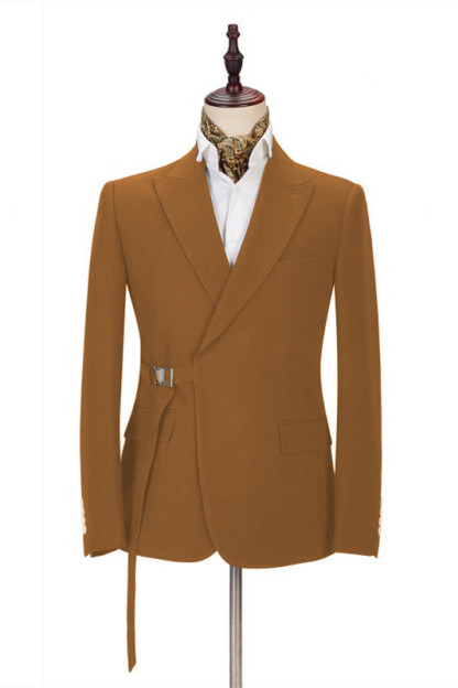 David Stylish Peaked Lapel Two-Piece Prom Attire for Guys