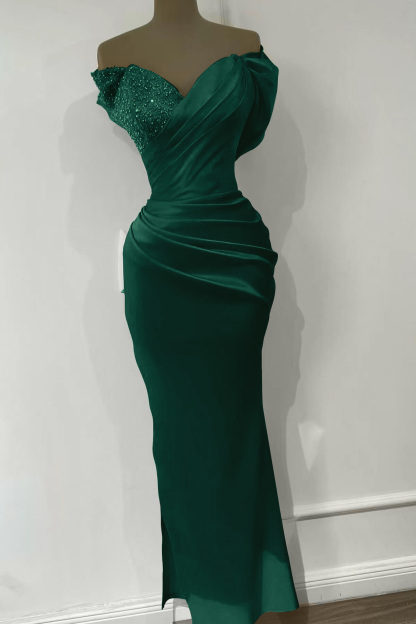 Mermaid Orange Sequins Evening Dress With Off-The-Shoulder Sweetheart