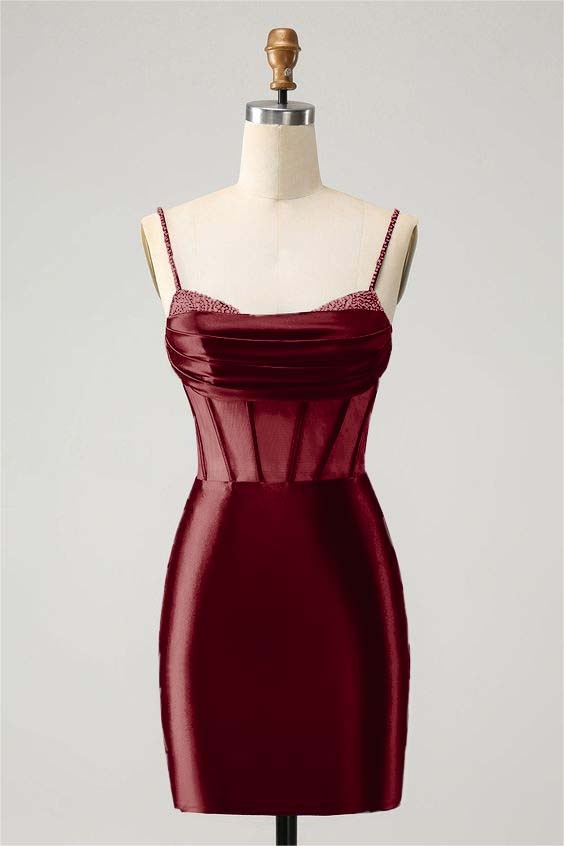 Royal Blue Slim Fit Dazzling Exquisite Short Mini cocktail Dress