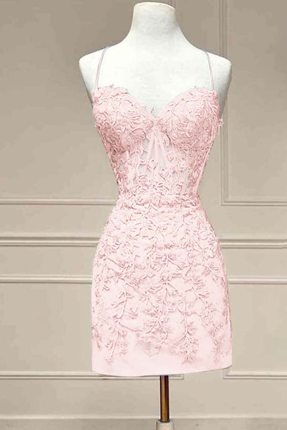 Chic Exquisite Sweetheart Embroidery Short Mini cocktail Dress