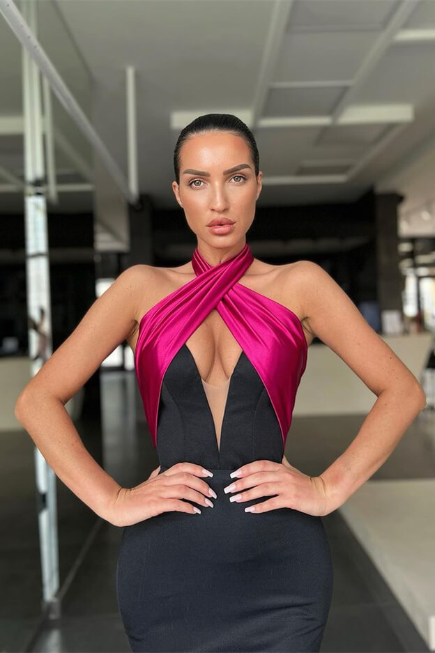 Sleeveless Gorgeous Halter Mermaid Evening Dress Long