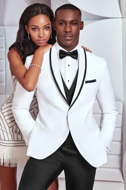 Latest White Suits Bespoke One-Button Men's Suits Wedding Tuxedos Groom