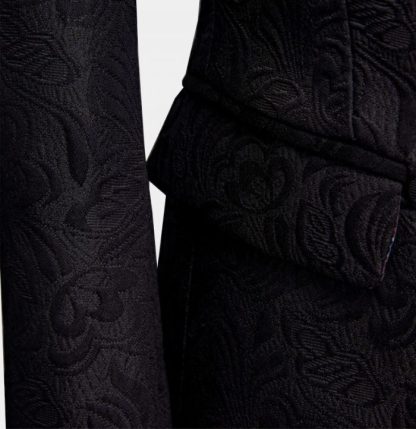 Formal Three-Piece Business Black Men's Suits Jacquard Wedding Suits