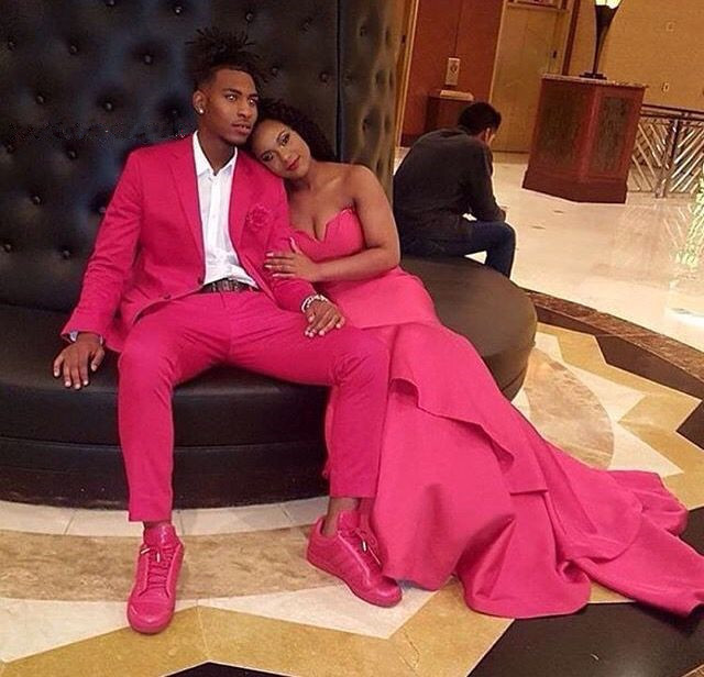 New Arrival Fuchsia Notched Lapel William Party Bespoke Prom Suit for Man