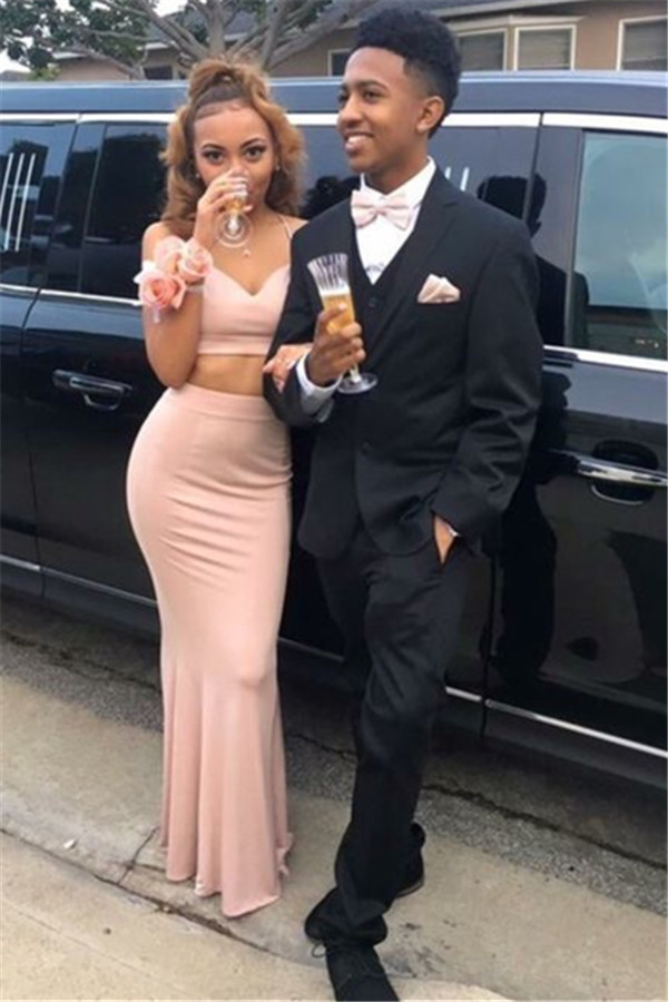 New Arrival Black Notch Lapel Three-Piece Prom Outfits for Men