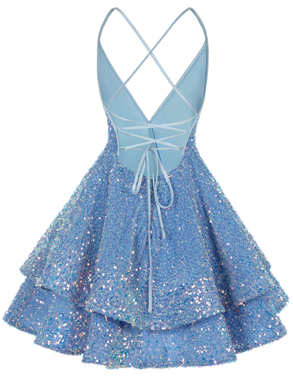 Charming V-Neck Sequins Short Mini cocktail Dress