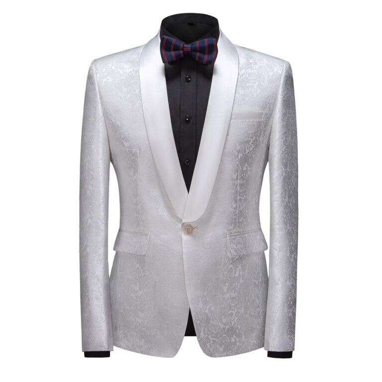 Classic Slim Fit One Button Shawl Lapel Wedding Suit for Men